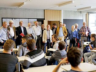  Rotteck-Alumni treffen auf aktuelle SchülerInnen