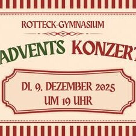 Veranstaltungsplakat für das Adventskonzert 2025